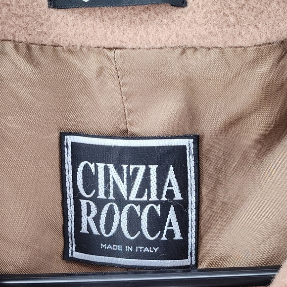 Cinzia Rocca Vintage Women's Wool Cashmere Blend Button Front Coat - 10 - Picture 3 of 8